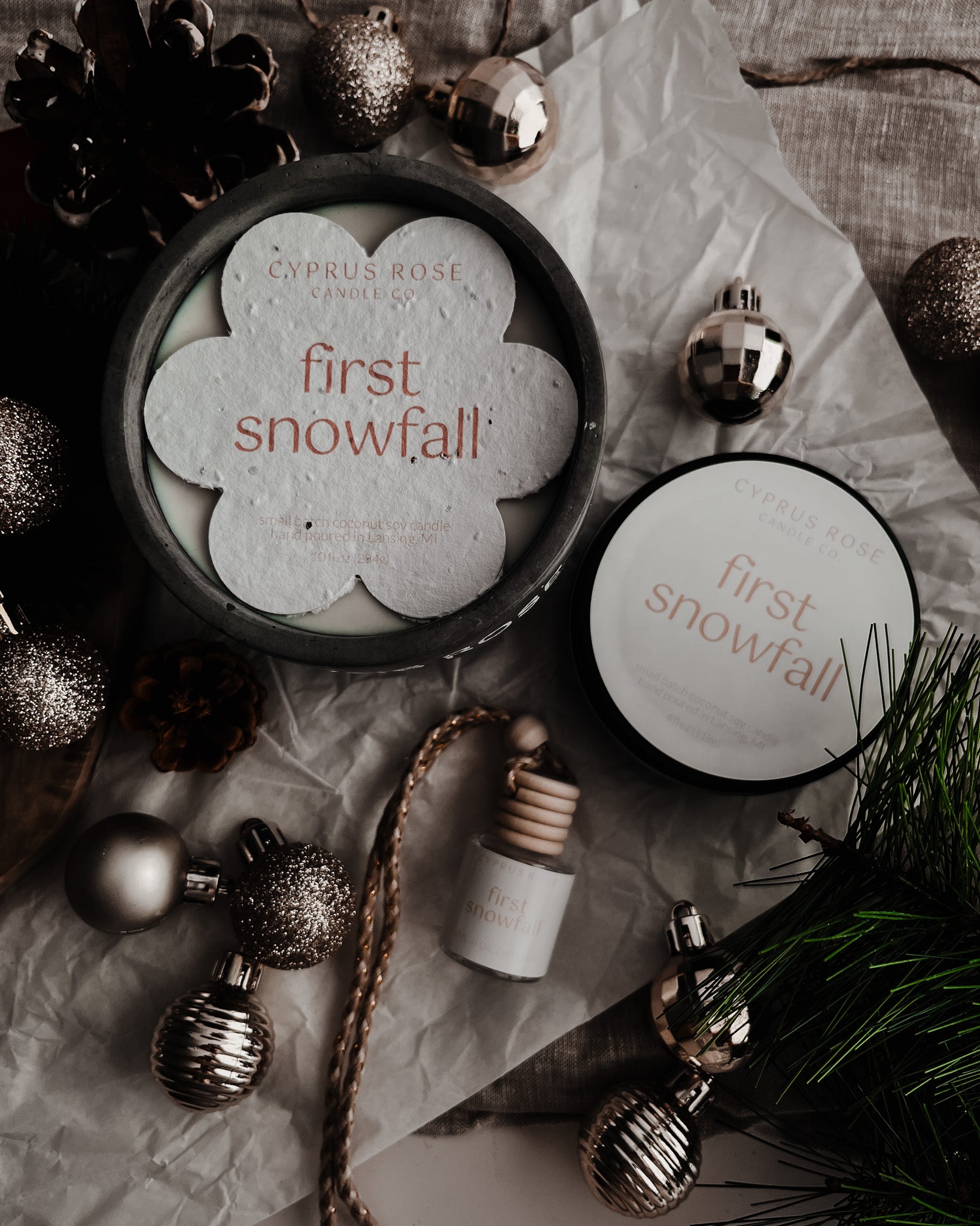 First Snowfall - 10oz Concrete Candle