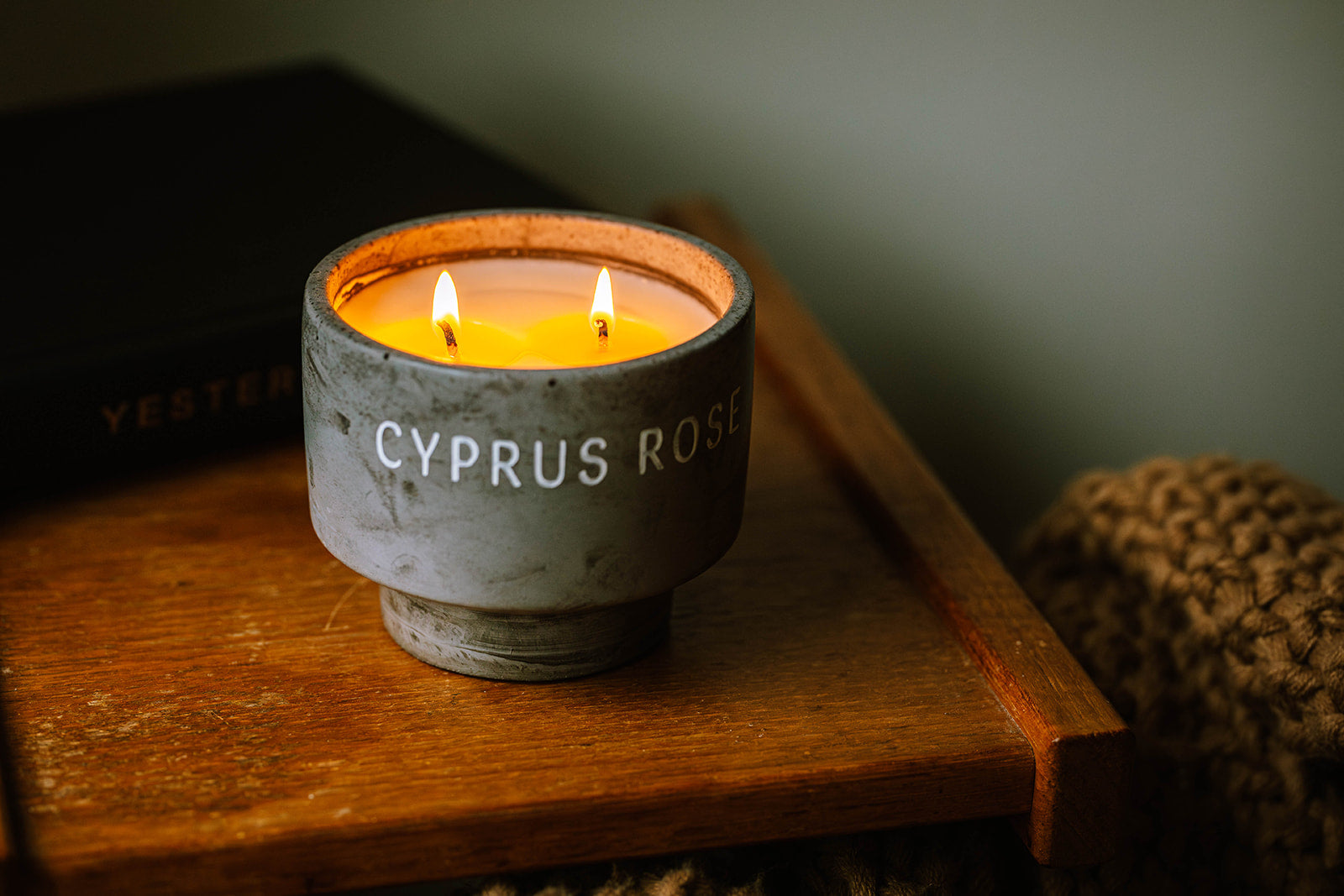 Pumpkin Santal - 10oz Concrete Candle