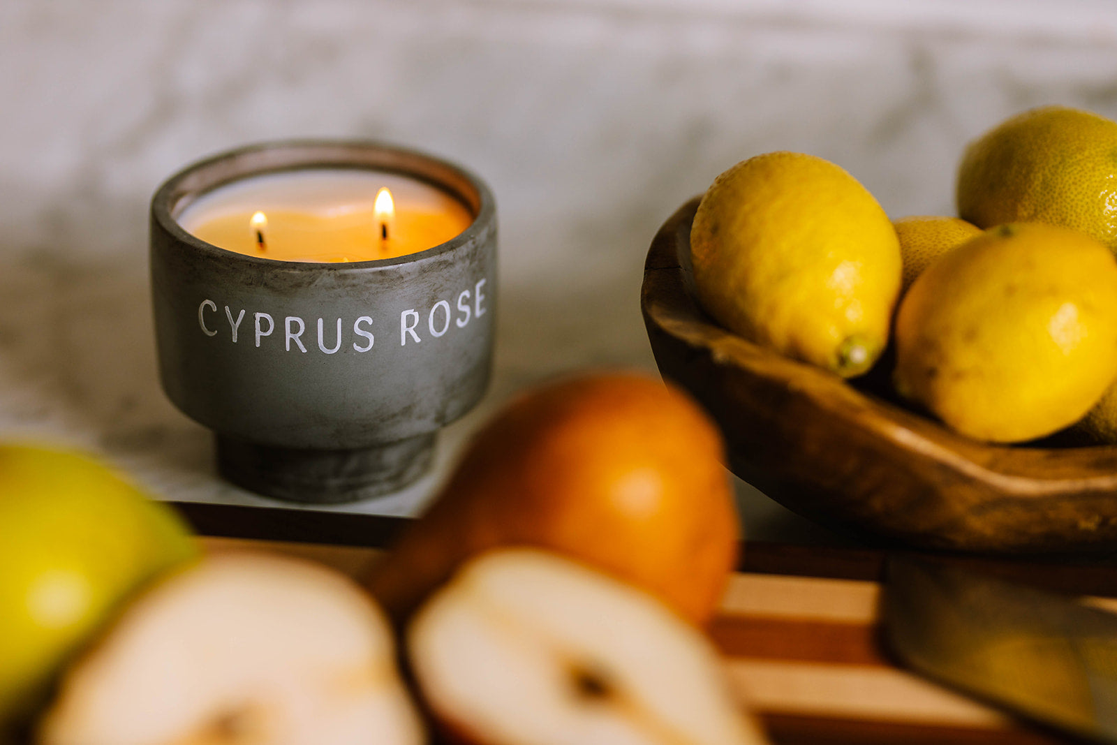 Brandied Pear & Chai - 10oz Concrete Candle