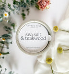 Sea Salt & Teakwood | 10oz Concrete Candle