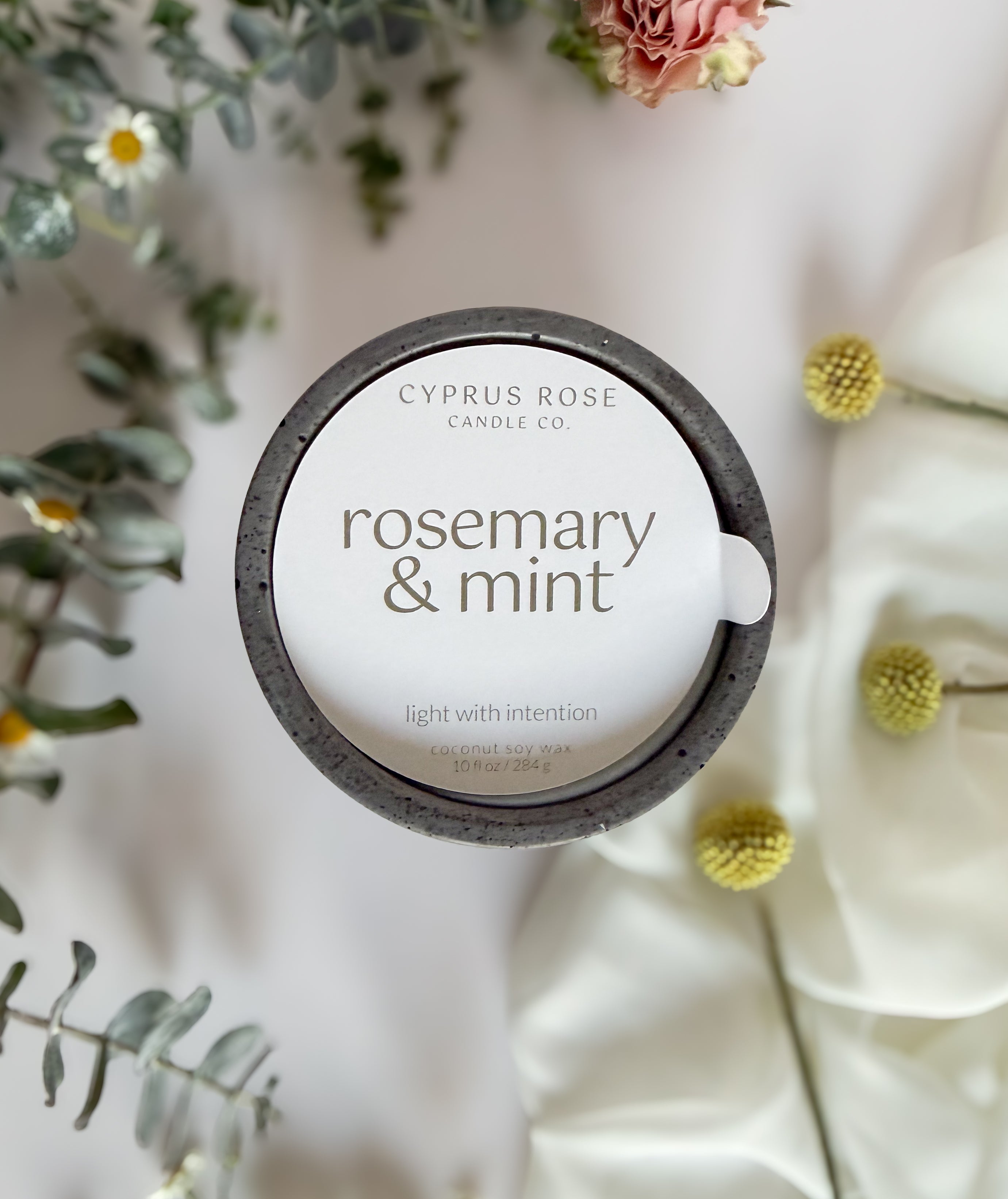 Rosemary & Mint | 10oz Concrete Candle
