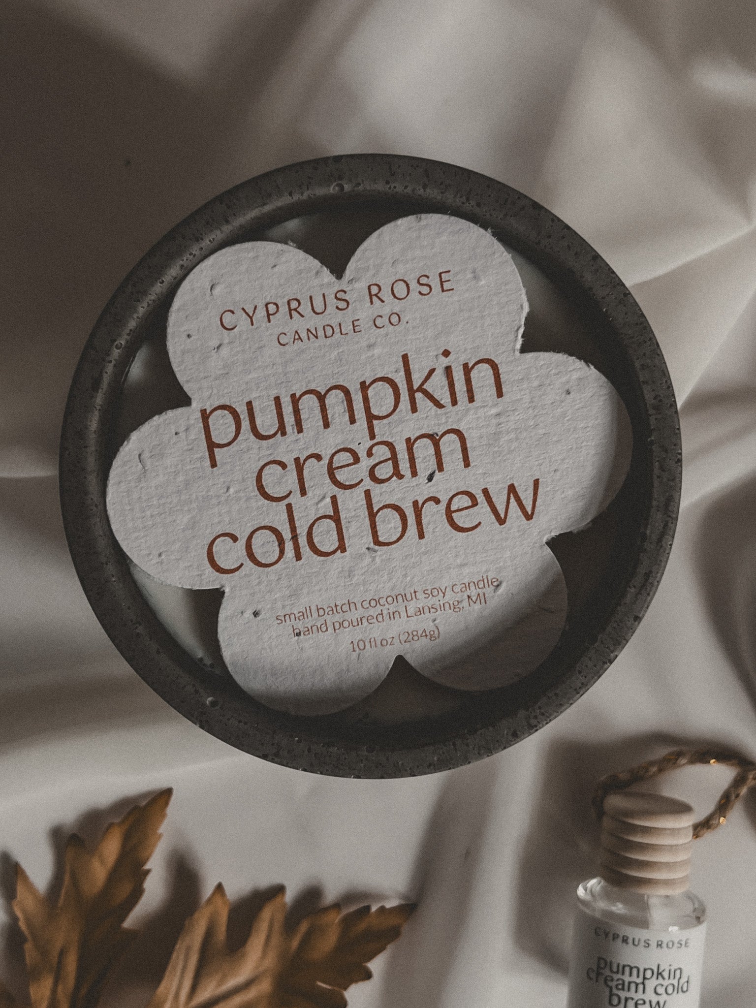 Pumpkin Cream Cold Brew 10oz Concrete Candle